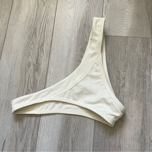 Fae Swim Bottoms cheeky thong womens Cream (medium) beach vacation minimalist